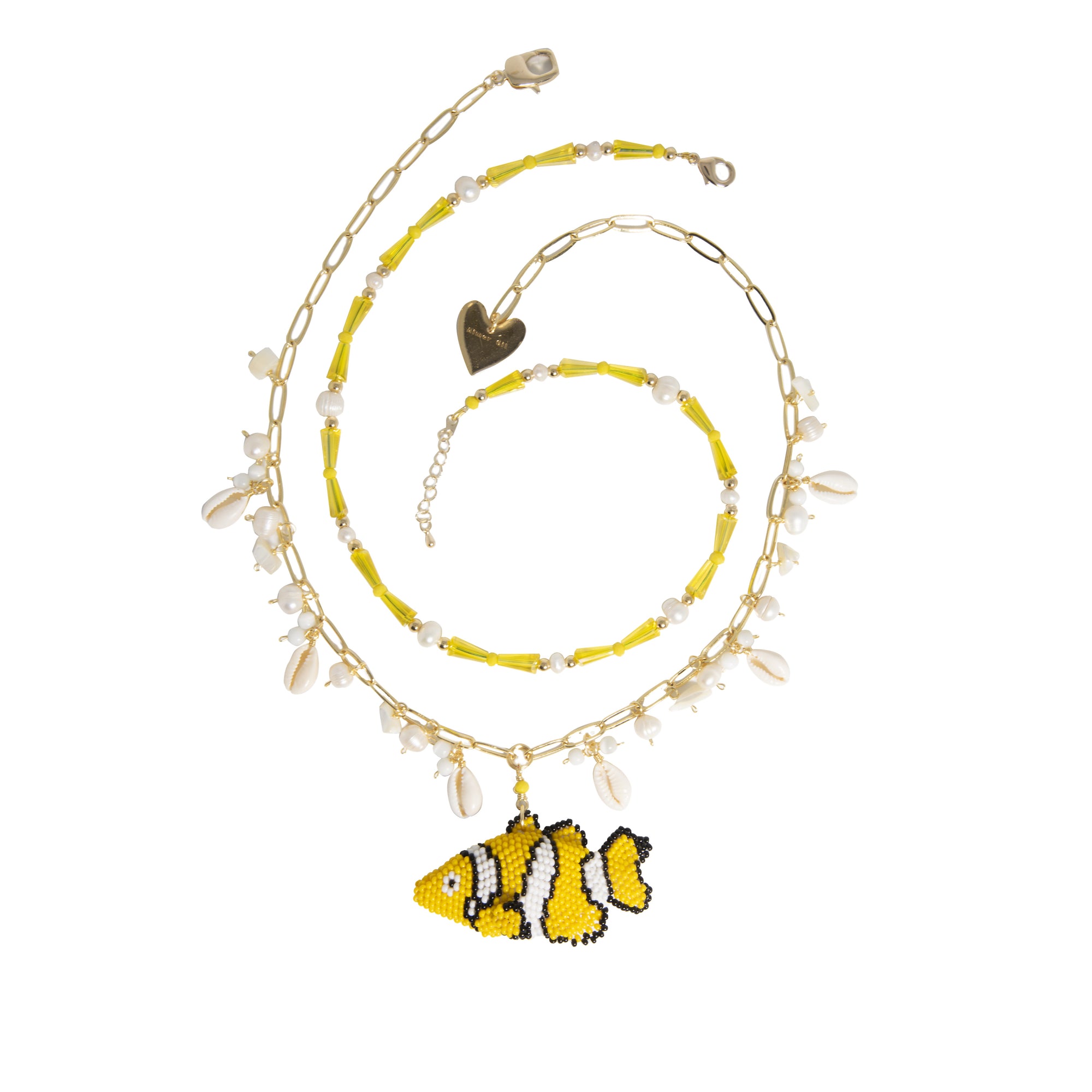 Fish Tank Necklace yellow