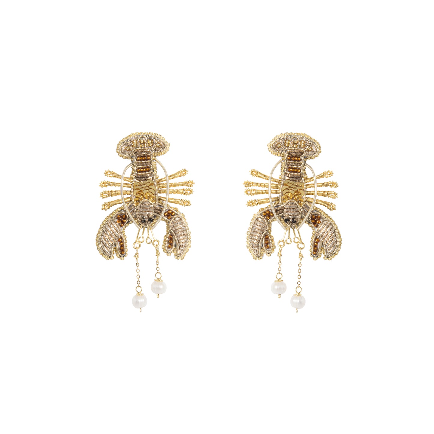 Lobsters earrings medium