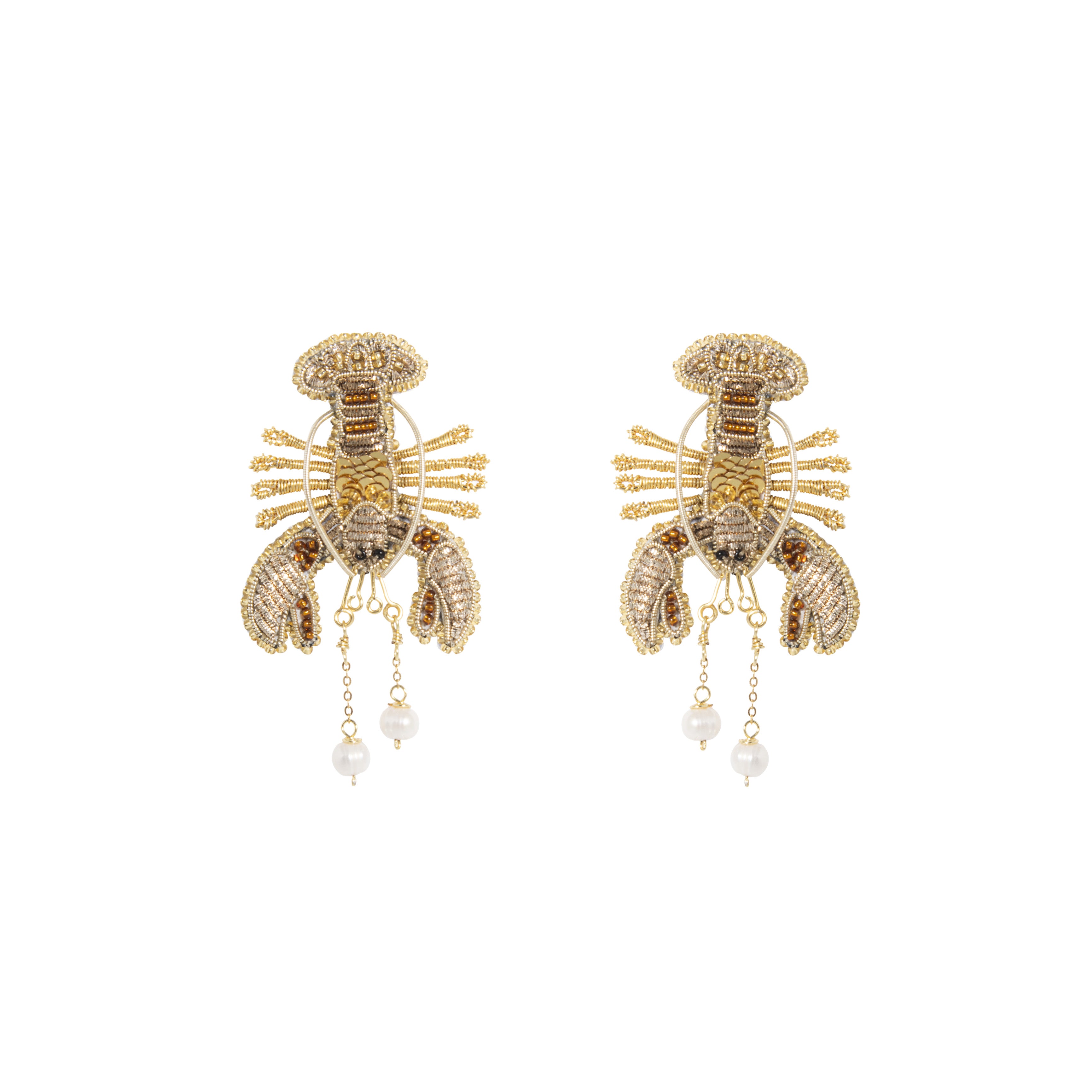 Lobsters earrings medium