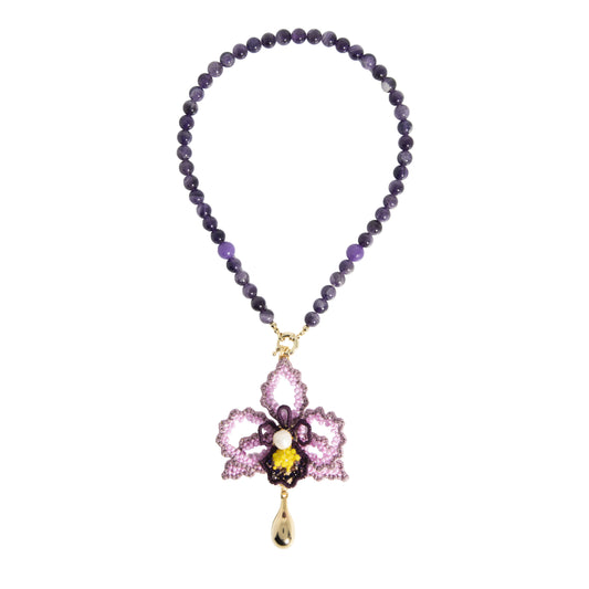 Cattleya Necklace amethist